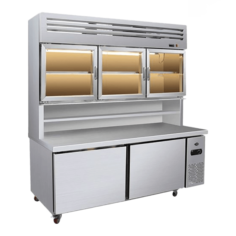 Flat-bottomed na kumbinasyon ng multideck chiller